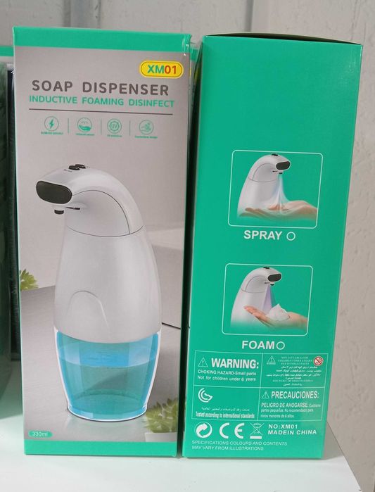 Дозатор для дезинфицирующего средства и мыла.sovun uchun dispenserд