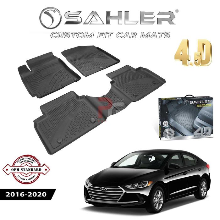Гумени стелки за Hyundai Elantra / Хюндай Елантра / 2016-20