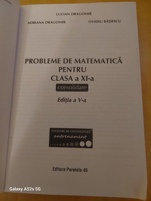 Carte Matematica, paralela 45