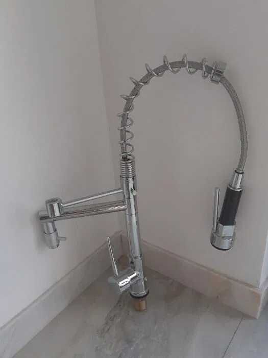 Baterie profesionala pentr chiuveta/spalator oale,mari cu dus nou,inox