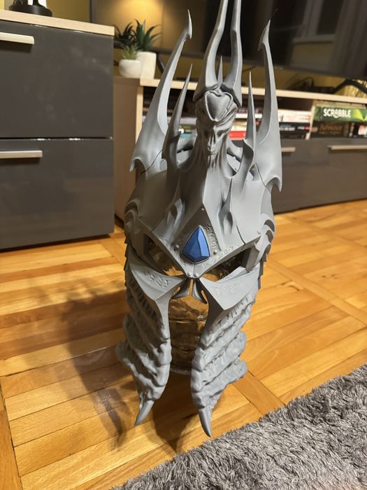Warcraft Lich King Helmet – Arthas – Full Scale – Colecție / Cosplay