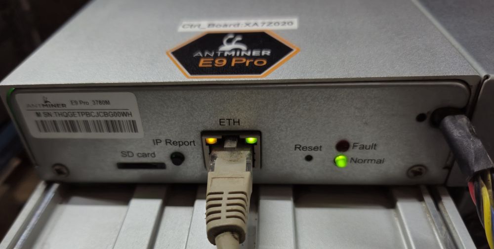 Antminer e9 PRO сервер, майнер, асик, майнинг