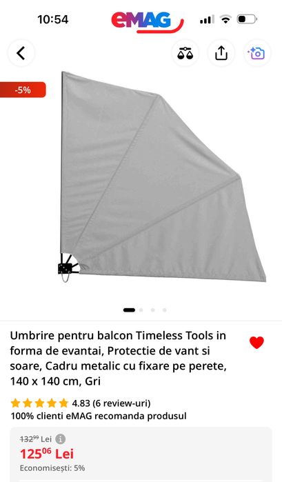 Umbrire evantai balcon terasa