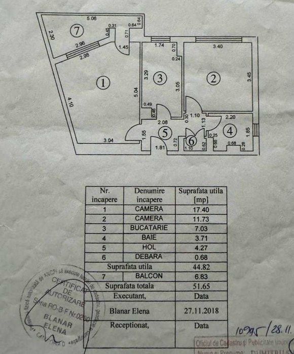 Apartament 2 camere decomandat Mazepa
