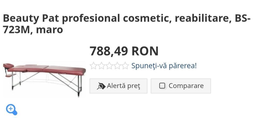 Pat  masaj/ cosmetica. Nou in cutie