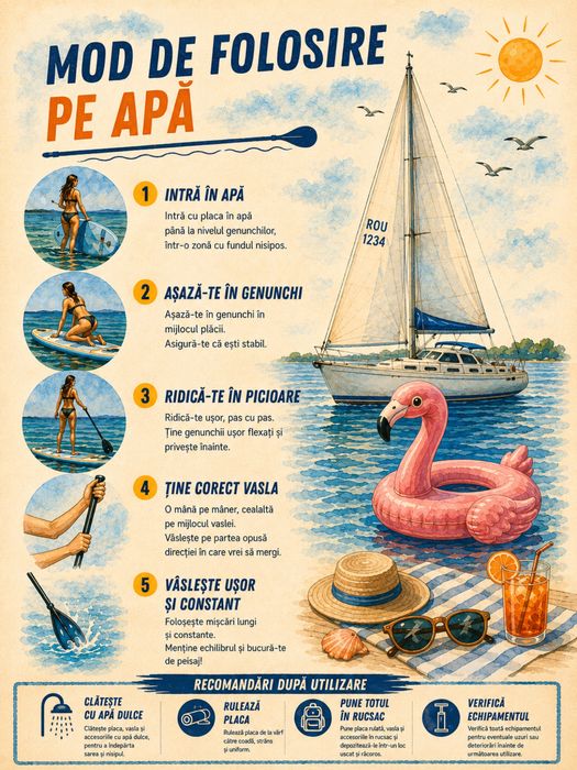 Inchirez stand up paddle board sup constanta mamaia
