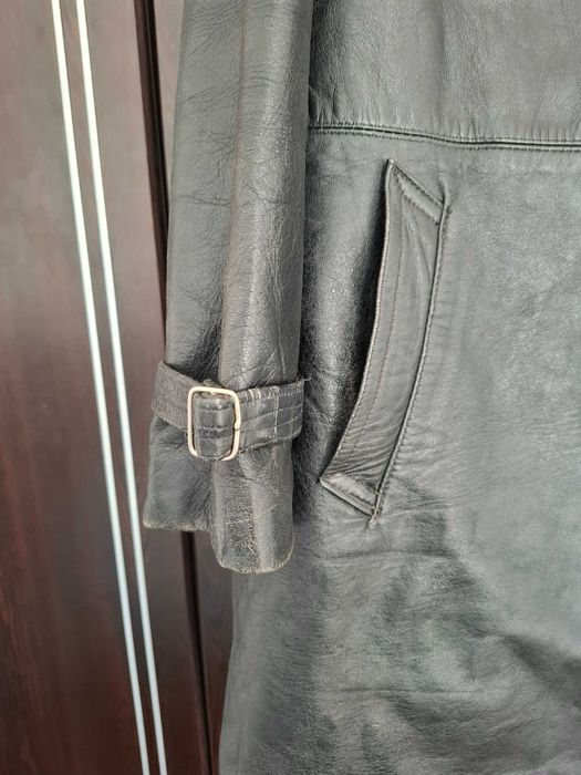 Haina lunga de piele - barbati - XL - Piele veritabila