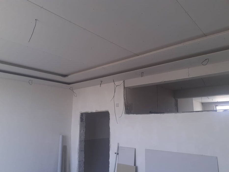 Гипсокартонные работы, подвесные потолки