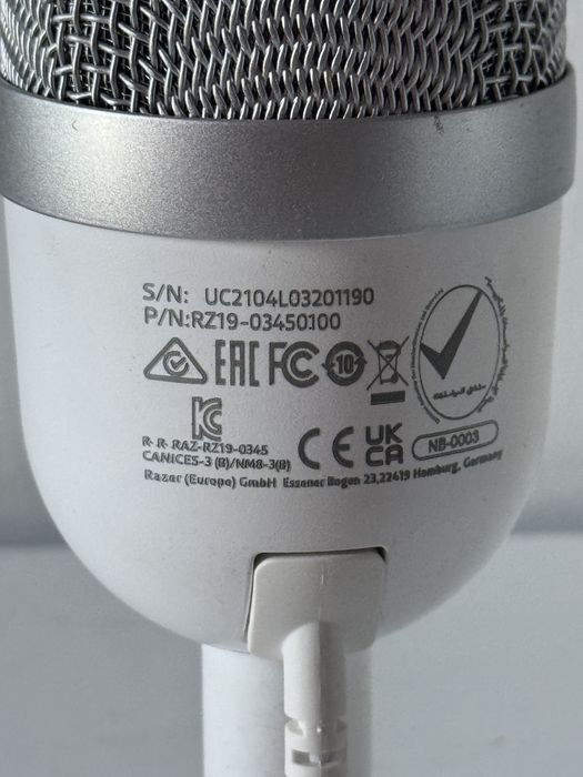 микрофон игровой razer белый для компьютера