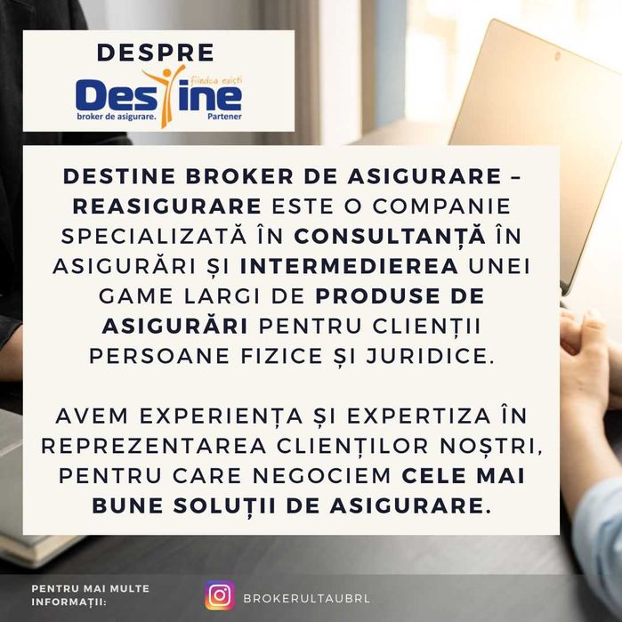 Job part time - remote - Calificare profesională broker de asigurări