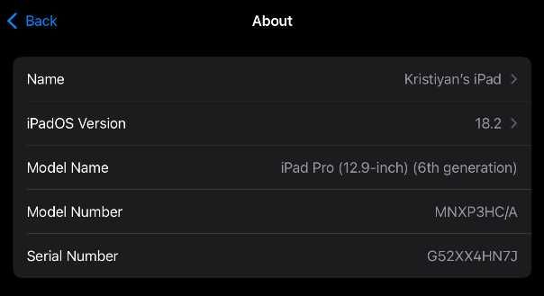iPad Pro 12.9" - M2 (6th Gen) - Space Gray