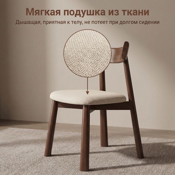 Стильный тканевый стул