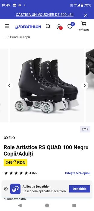 Patine cu rotile pentru copii, mărime 39