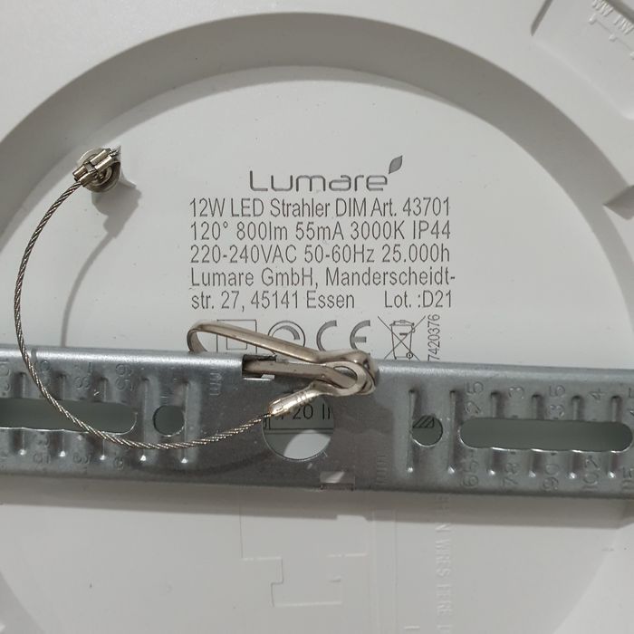 Lumare lampa LED 12  w, plată rotunda