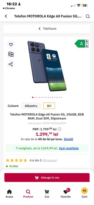 Motorola edge 60 fusion