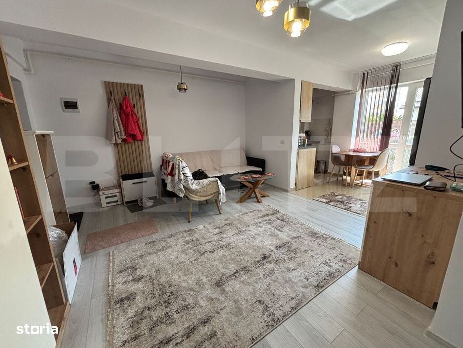 Apartament 2 camere, 45 mp, complet mobilat, parcare, zona Valea Lupul