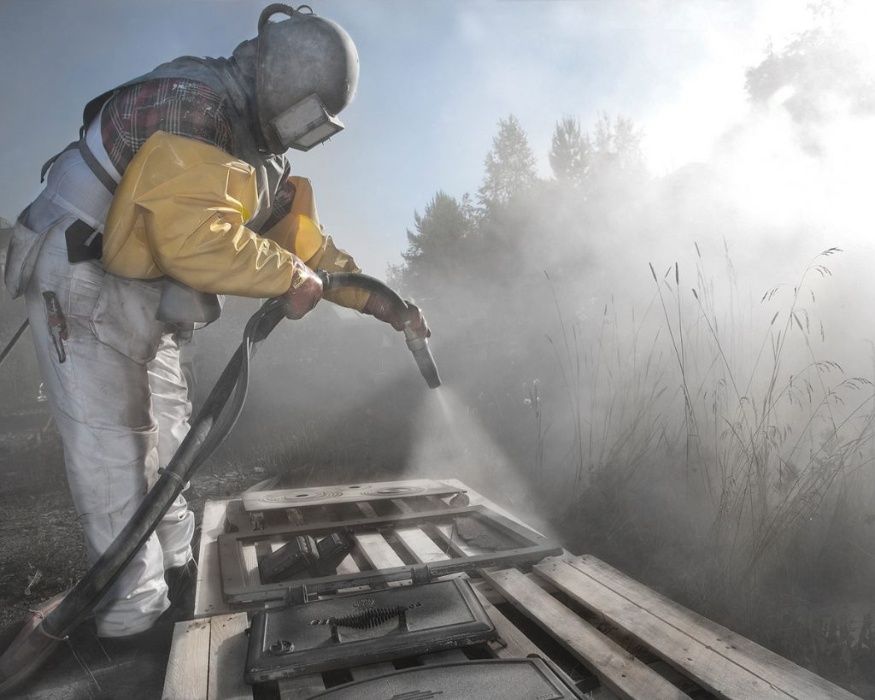 пескоструй очистка.