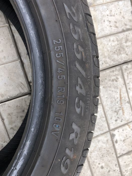 255/45/19 летние шины б/у из Германии