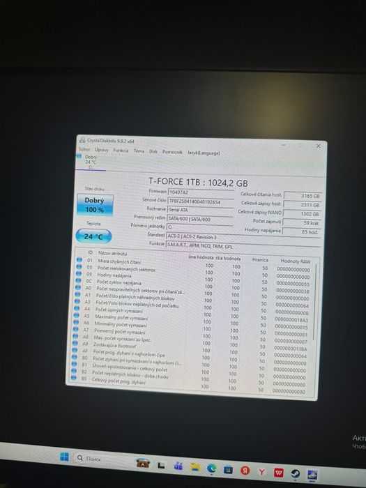 SSD M.2 1TB 100% 99% 92% SATA