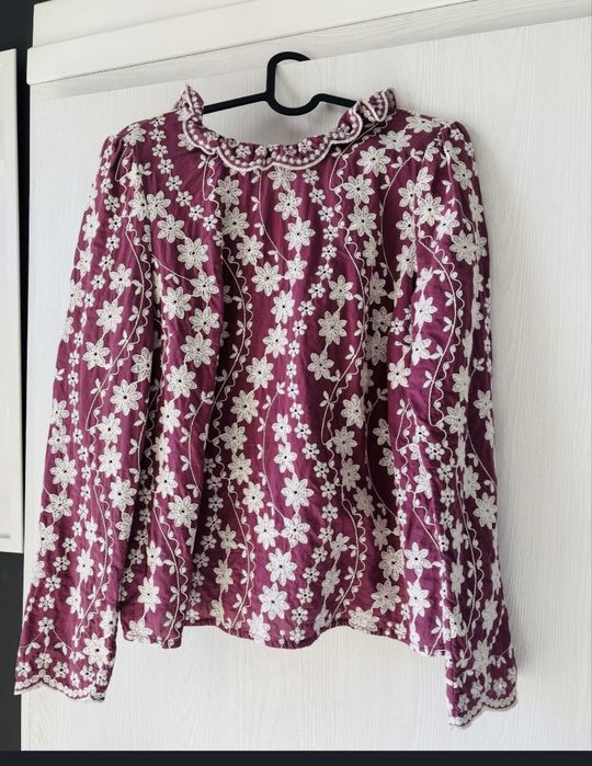 Прекрасна блуза с бродерия Sézane