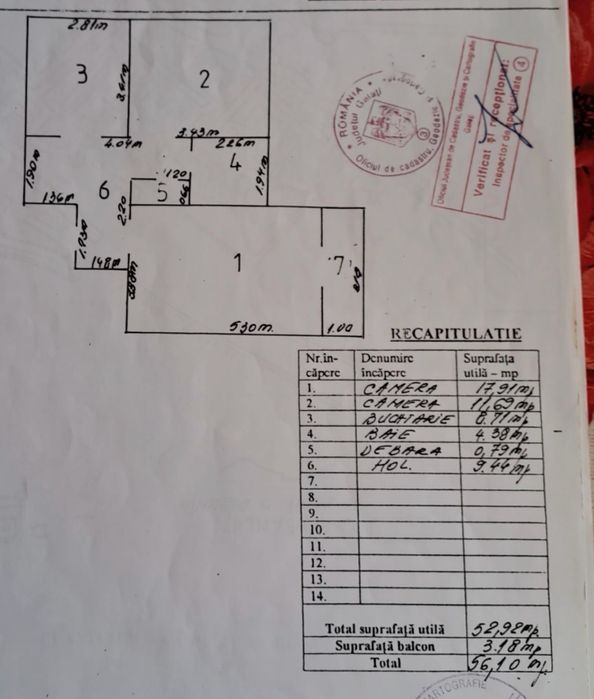 Vand apartament 2 camere, decomandat, parter, ultracentral, Bloc 1986