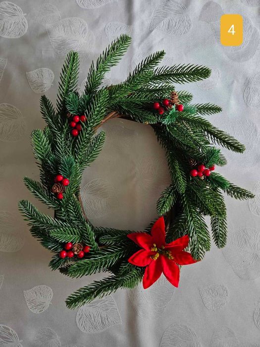 Ръчно изработен коледен венец Ø 35 см