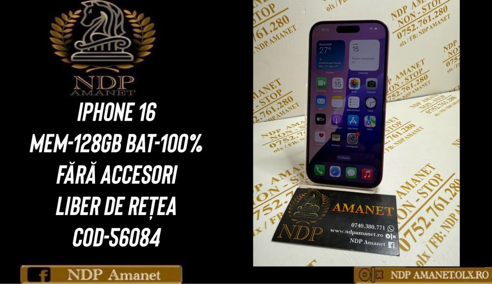NDP Amanet Braila Iphone 16 (56084)