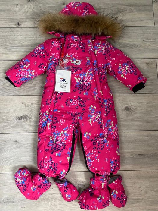 Зимний детский комбинезон для девочек