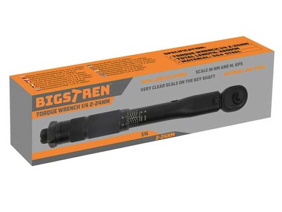 Ключ динамометричен 1/4", 2-24Nm, BIGSTREN 24591