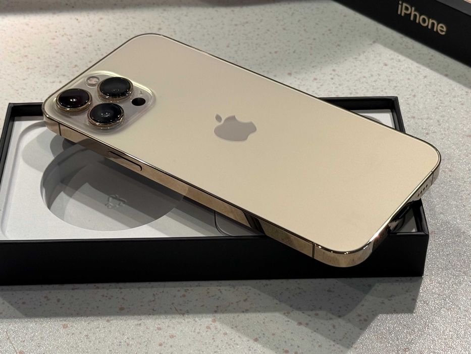 iPhone 13 Pro Max 128GB Gold – Като НОВ, 100% Батерия!