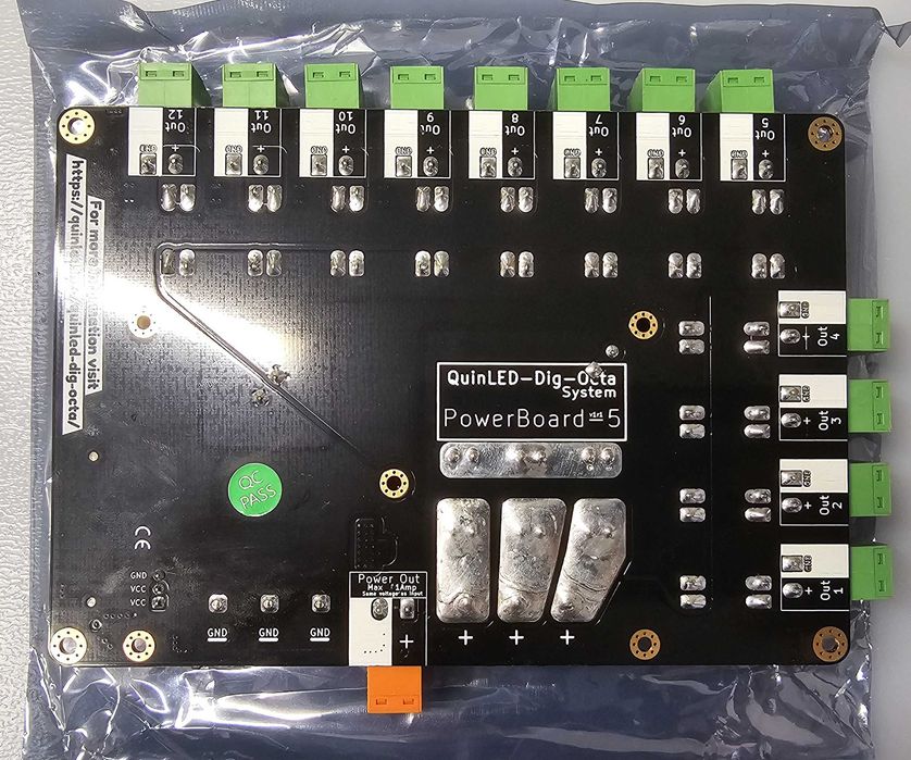 QuinLed DIG OCTA Power Board 5 WLED ESP32 Arduino