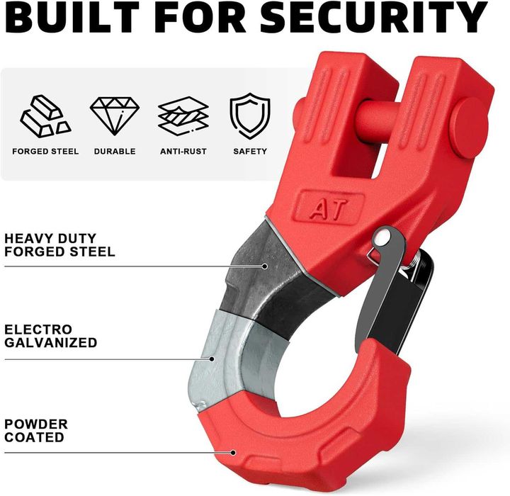 Carlig cablu troliu heavy-duty 3/8" – 45.000 Lbs / 20.000 kg