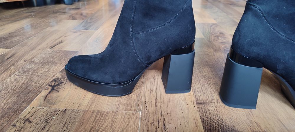 Кожени зимни ботуши