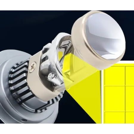 Becuri Led Canbus H4,H7,H8,H9,H11 Cu Lupa/Ventilator Mic 280W/28000LM