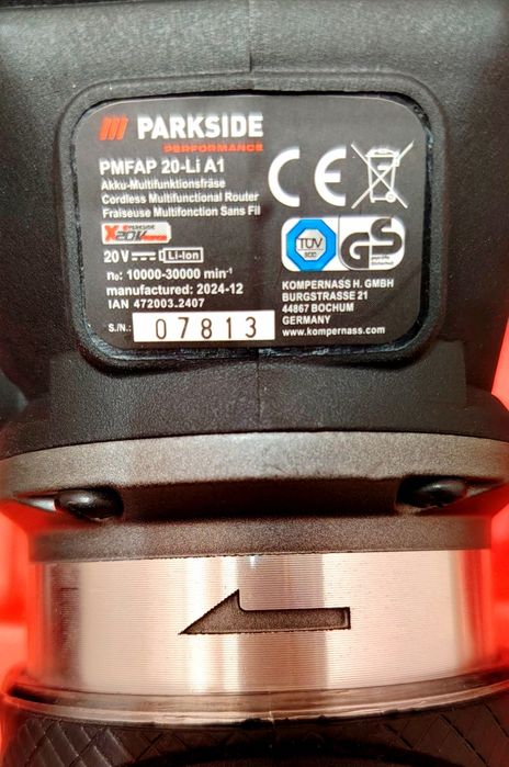 Parkside : Оберфреза 20v комплект, Импакт ¼" 170N 12v  60€,, Фин Мултишлайф  12v, Флекс 20v F6