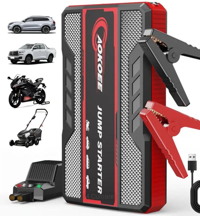 Starter Auto Pornire Auto Jump Starter și Power Bank 2in1