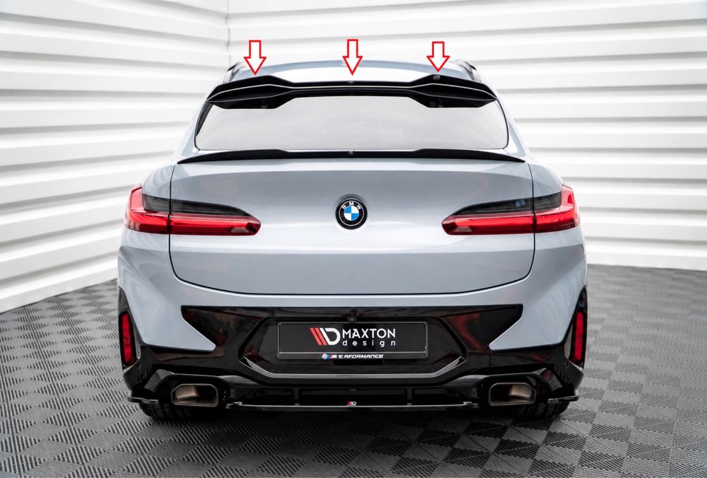 Eleron luneta Maxton Design BMW X4 G02 Facelift 2021+ – Negru Lucios
