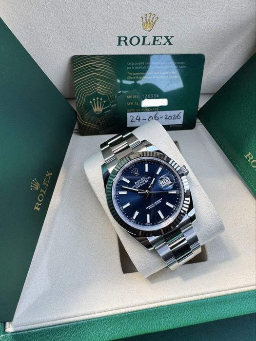 Rolex Datejust 41mm Bright Blue Dial