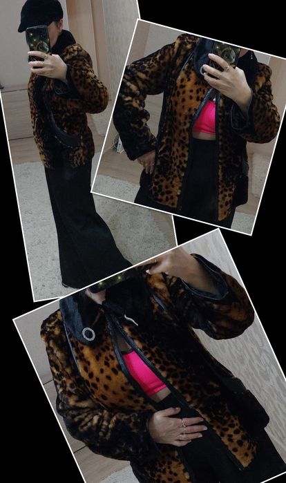 Шуба мутон-леопард, норка, пуховик