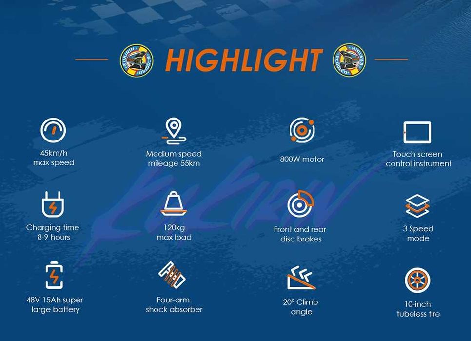 Електрически скутер/тротинетка KuKirin G2 800W 15AH