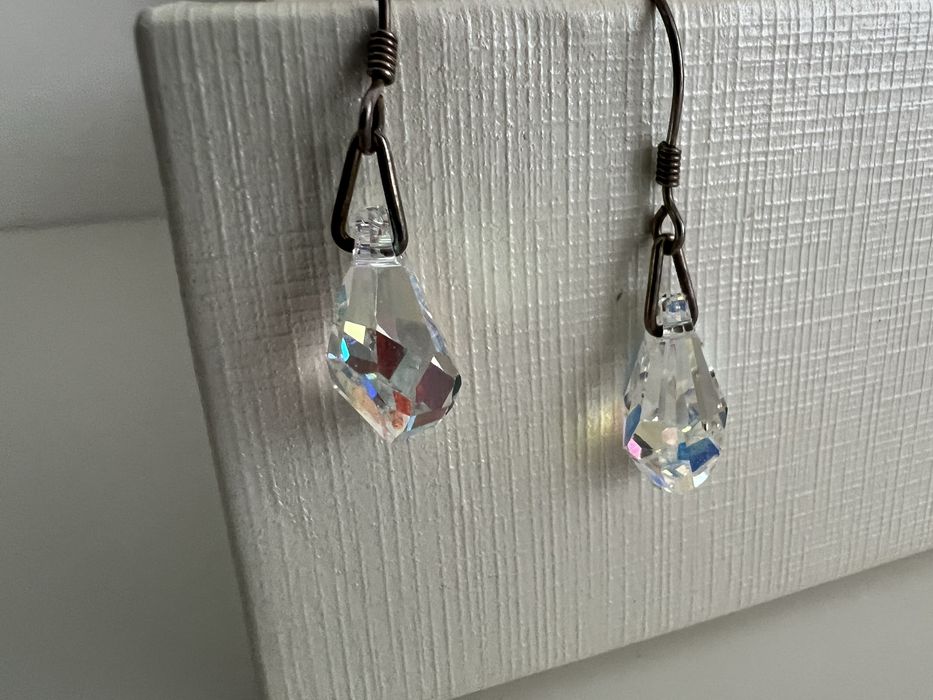 Обеци с кристални елементи Swarovski