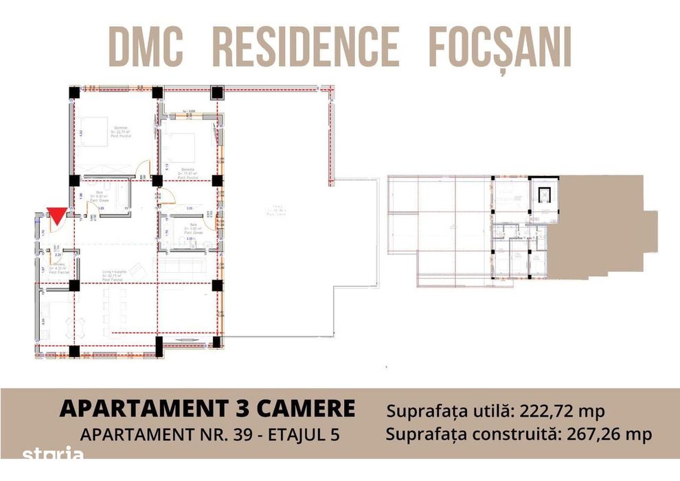 Apartament 4 camere-222 mp-FInisaje Premium