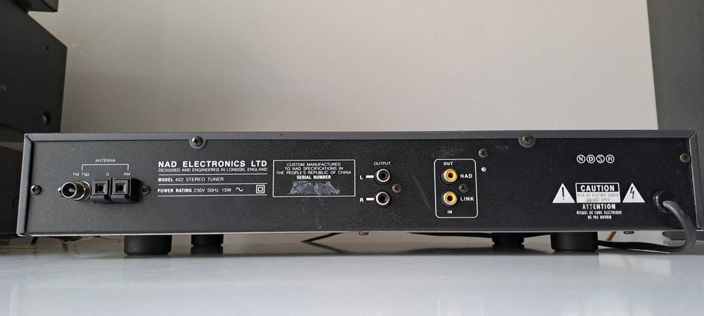 Tuner FM AM NAD 402 radio receptor stereo