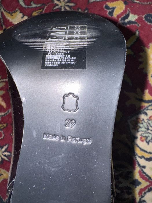 Cizme damă negre H&M, noi, piele, mărimea 39