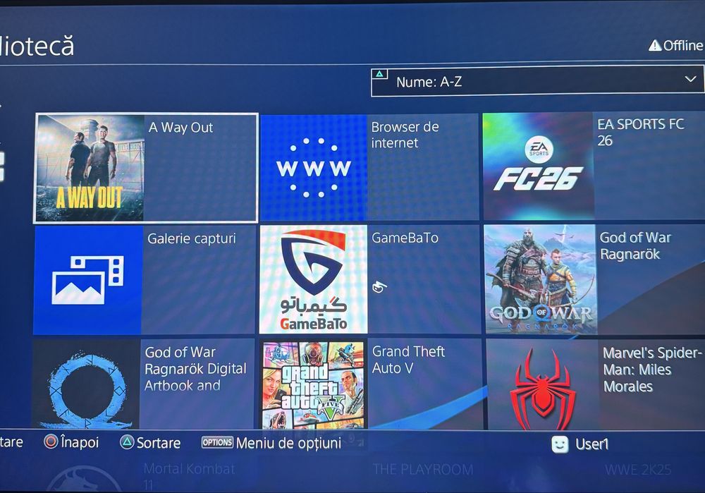 ps 4 modat cu 2 manete