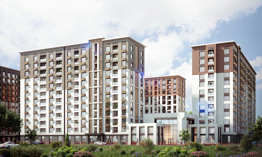 Уютная евродвушка 48 м² с видом во двор в ЖК NRG Jomiy (кадастр)