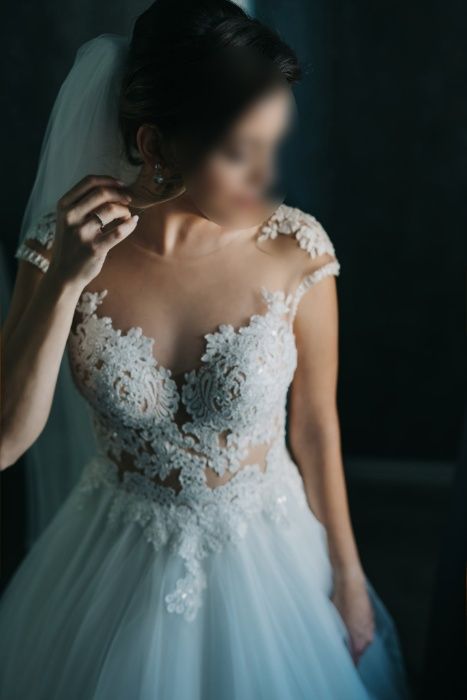 Rochie mireasa Giovanna Alessandro marime 38, voal inclus, ca nou