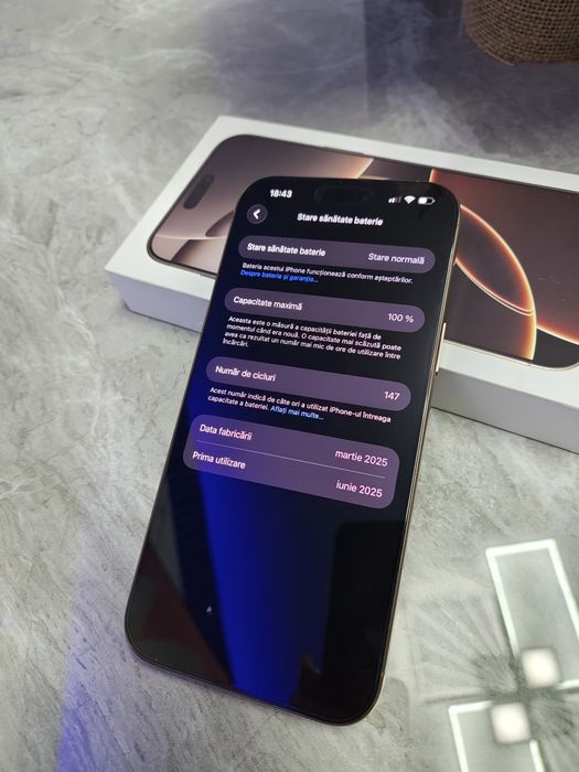 Vând iPhone 16 pro max