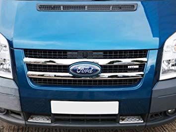 grila inox ford transit 2006-2012,manere crom, husa capota,oglizi crom