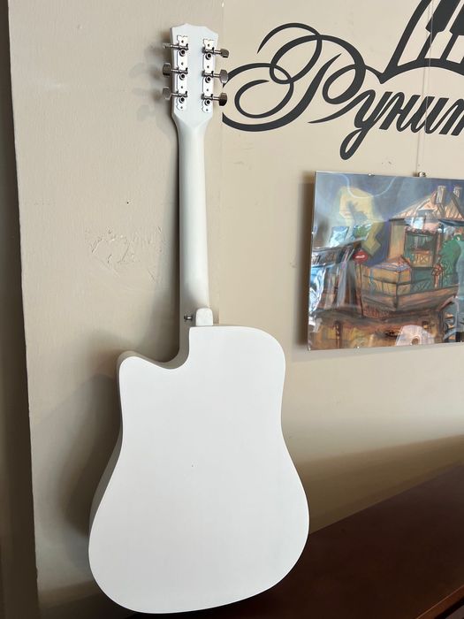 Акустическа китара (4/4) бяла